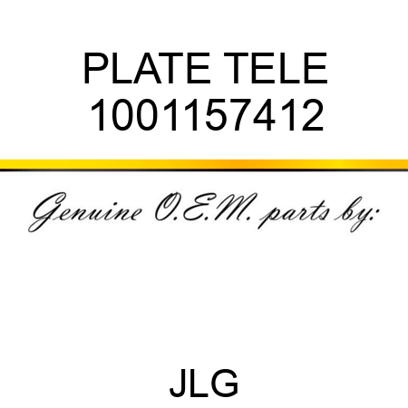 PLATE TELE 1001157412