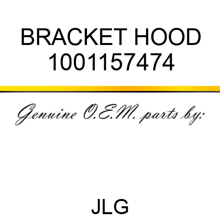 BRACKET HOOD 1001157474