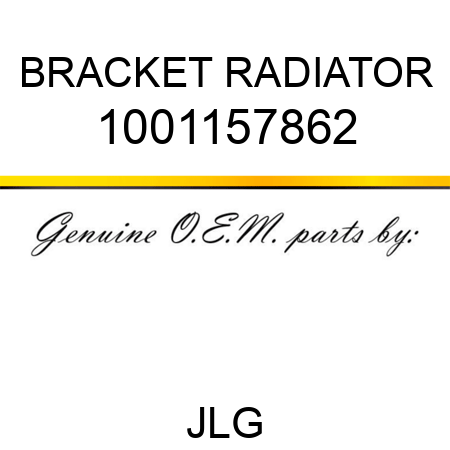 BRACKET RADIATOR 1001157862