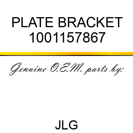 PLATE BRACKET 1001157867