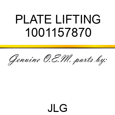 PLATE LIFTING 1001157870