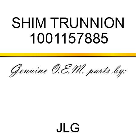 SHIM TRUNNION 1001157885