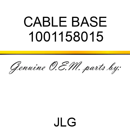 CABLE BASE 1001158015