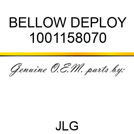 BELLOW DEPLOY 1001158070