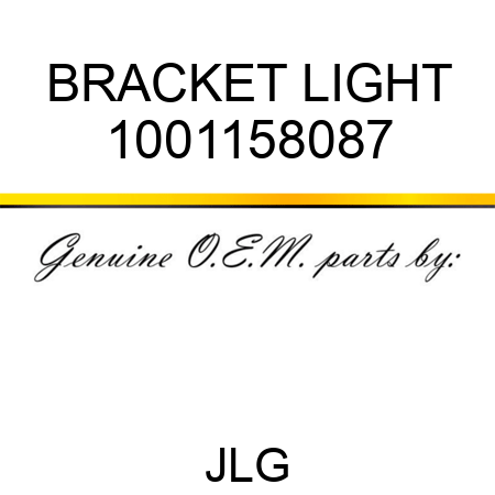 BRACKET LIGHT 1001158087