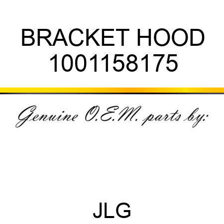 BRACKET HOOD 1001158175