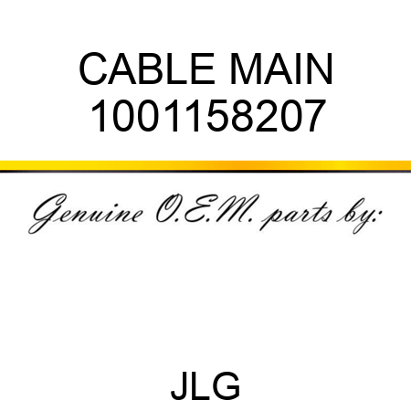 CABLE MAIN 1001158207