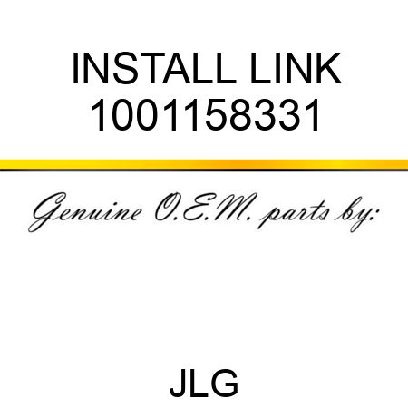 INSTALL LINK 1001158331