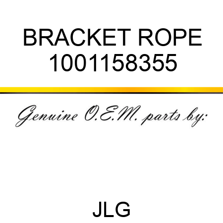 BRACKET ROPE 1001158355
