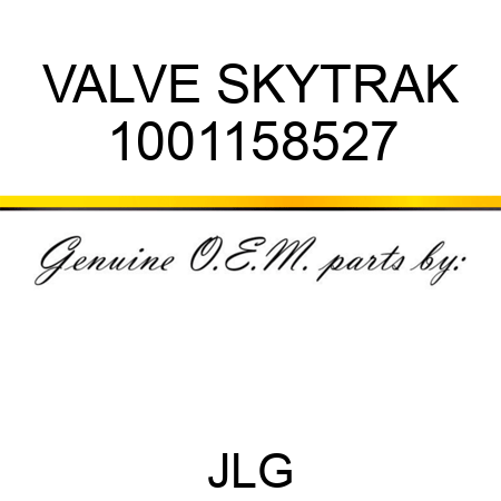 VALVE SKYTRAK 1001158527
