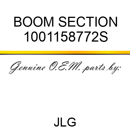 BOOM SECTION 1001158772S