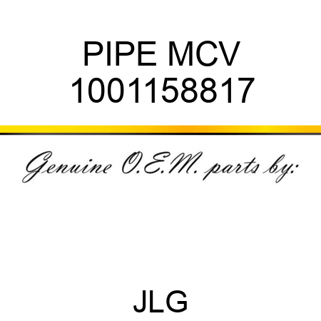PIPE MCV 1001158817