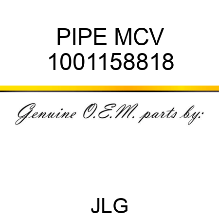 PIPE MCV 1001158818