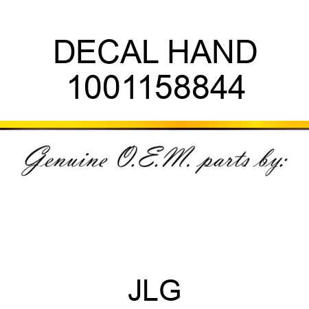 DECAL HAND 1001158844