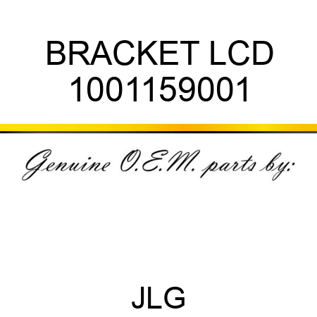 BRACKET LCD 1001159001