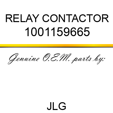 RELAY CONTACTOR 1001159665