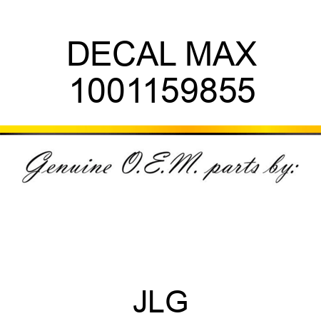 DECAL MAX 1001159855