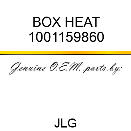 BOX HEAT 1001159860