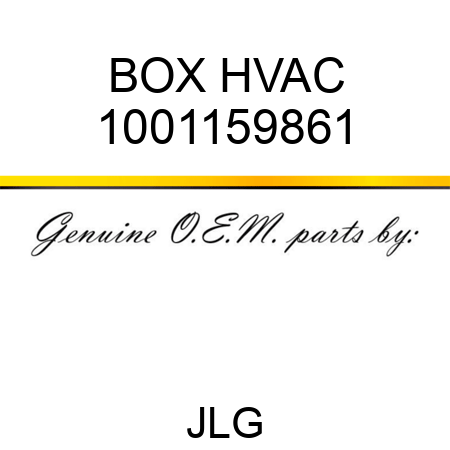 BOX HVAC 1001159861