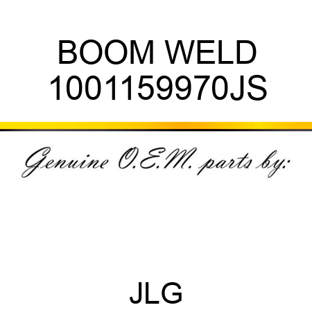 BOOM WELD 1001159970JS