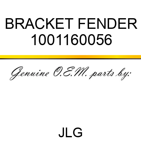 BRACKET FENDER 1001160056