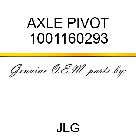 AXLE PIVOT 1001160293