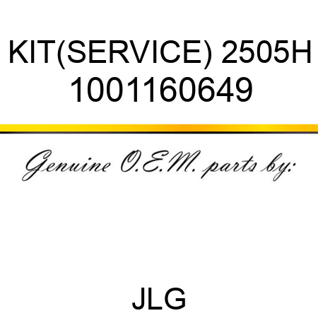 KIT(SERVICE) 2505H 1001160649