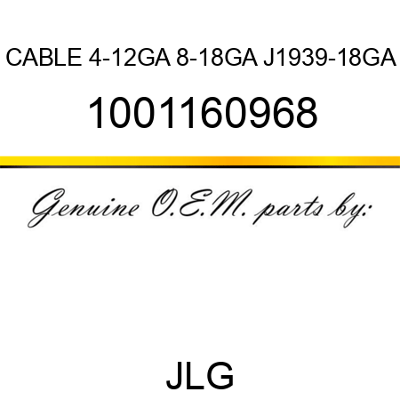 CABLE 4-12GA 8-18GA J1939-18GA 1001160968