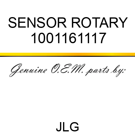 SENSOR ROTARY 1001161117