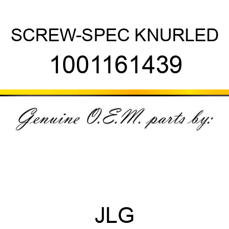 SCREW-SPEC KNURLED 1001161439