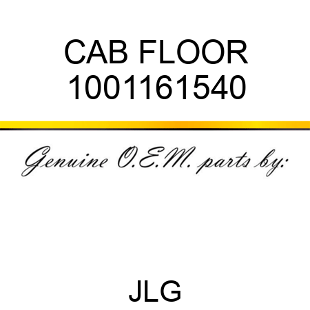 CAB FLOOR 1001161540