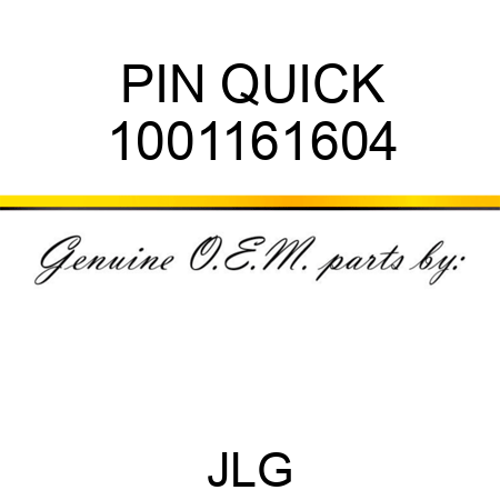 PIN QUICK 1001161604