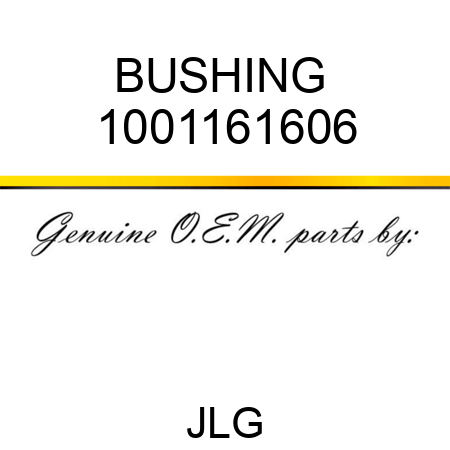 BUSHING  1001161606