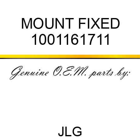 MOUNT FIXED 1001161711