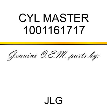CYL MASTER 1001161717
