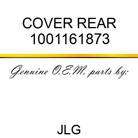 COVER REAR 1001161873