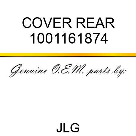 COVER REAR 1001161874