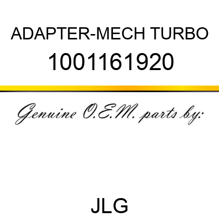 ADAPTER-MECH TURBO 1001161920