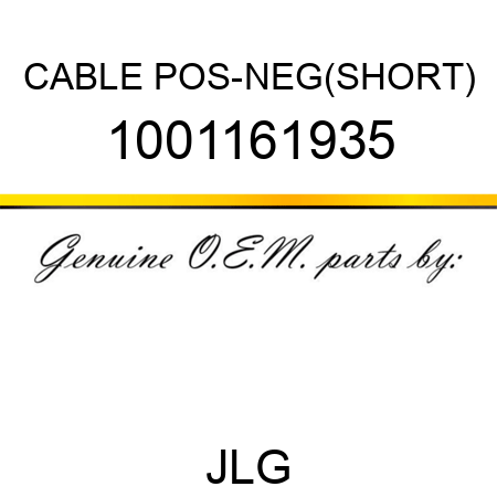 CABLE POS-NEG(SHORT) 1001161935