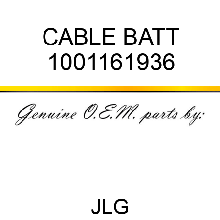 CABLE BATT 1001161936