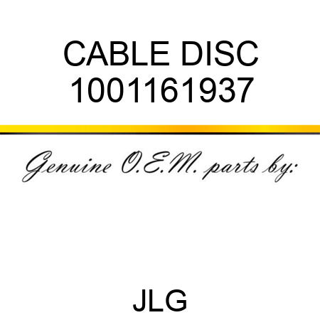 CABLE DISC 1001161937