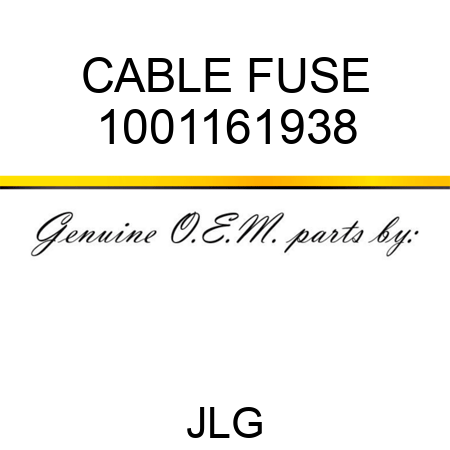 CABLE FUSE 1001161938