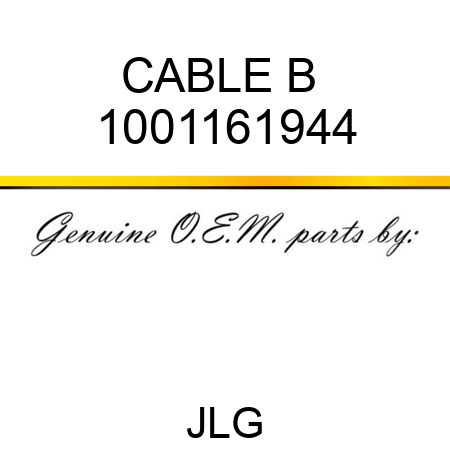 CABLE B+ 1001161944