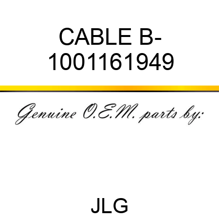 CABLE B- 1001161949