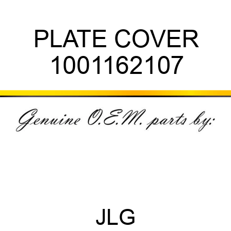 PLATE COVER 1001162107