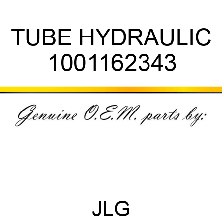TUBE HYDRAULIC 1001162343