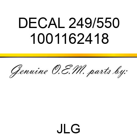 DECAL 249/550 1001162418