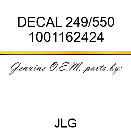 DECAL 249/550 1001162424