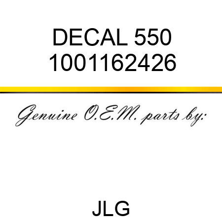 DECAL 550 1001162426