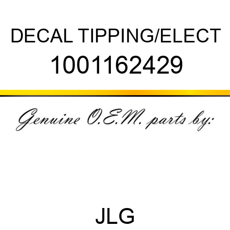 DECAL TIPPING/ELECT 1001162429